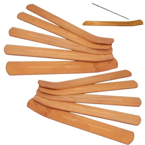 Fituenly Räucherstäbchenhalter, 10 Stück, Holz-räucherstäbchenhalter, Handgefertigter Räuchergefäß-fänger Für Entspannung von Fituenly