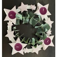Adventskranz Sternenkranz 4-Teilig von FitulitenWerkstatt