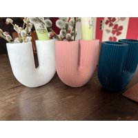 U Vase Epoxitharz von FitulitenWerkstatt