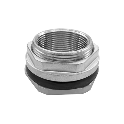 Fitvell 304 Edelstahl Schottkopf Wassertankarmatur 1-1/2 Zoll Innengewinde Kompression Schottadapter für Waschbecken Fitvell 304 Edelstahl Schottkopf Wassertankarmatur 1-1/2 Zoll Innengewinde Kompression Schottadapter für Waschbecken von Fitvell