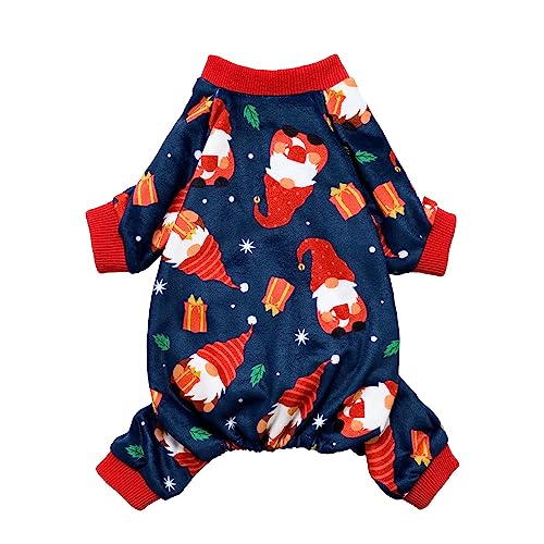 Fitwarm Zwerg Hund Weihnachten Schlafanzug, Hund Winterkleidung für kleine Hunde Mädchen, leichter Samt Haustier Overall Katze Outfit Schwarz Rot Small Fitwarm Zwerg Hund Weihnachten Schlafanzug, Hund Winterkleidung für kleine Hunde Mädchen, leichter Samt Haustier Overall Katze Outfit Schwarz Rot Small von Fitwarm
