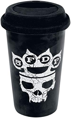 Five Finger Death Punch Control With My Knuckles Unisex Tasse schwarz Keramik 0,3 l Band-Merch, Bands von Five Finger Death Punch
