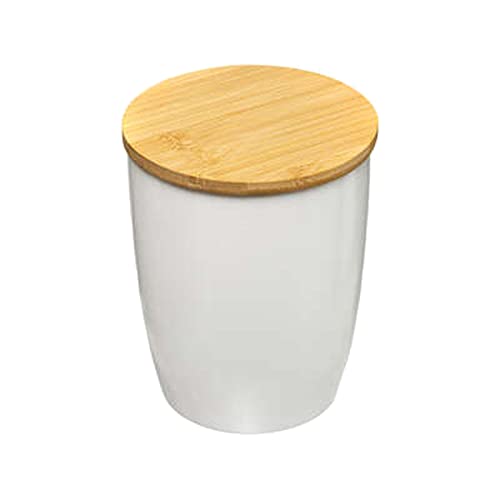 5five - keramikglas bambusdeckel "seramik" 0,85l weiß von 5 five simply smart