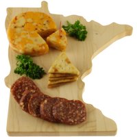 Sofortiger Versand - Massives Hartholz Minnesota Schneidebrett Käsebrett in Form Von Mn Aus Massivem Hartahorn von FiveChosenStones