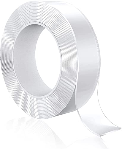 5M Doppelseitiges Klebeband Extra Stark Waschbares Spurlos Dünn Nano Tape, Transparent und Ablösbar Beidseitiges Klebeband für Teppich, Zuhause, Küche, Auto oder Büro von FiveShops