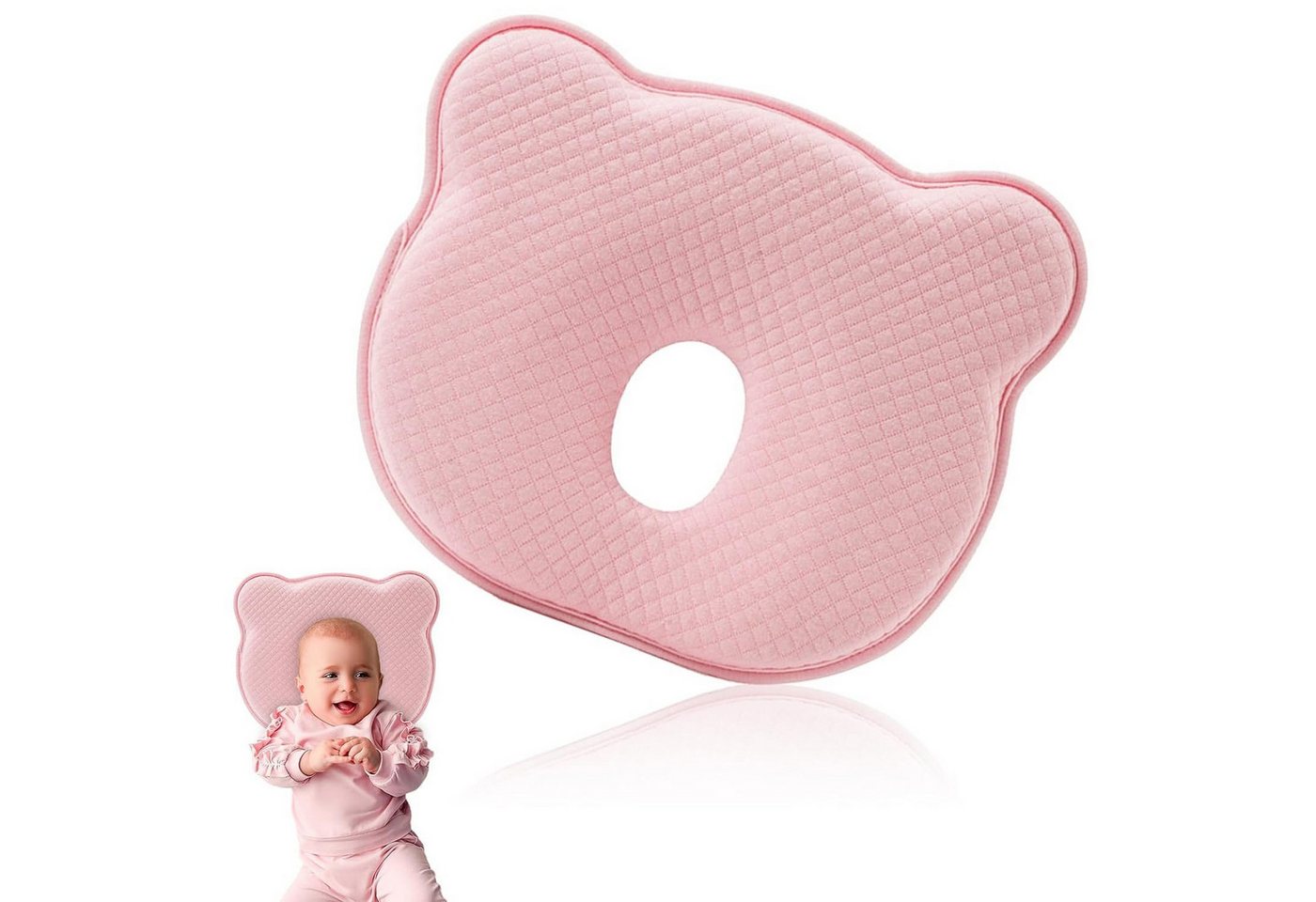 Fivejoy Babykissen Babykissen Baby Shape Pillow Memory Foam Anti Gegen Plattkopf von Fivejoy