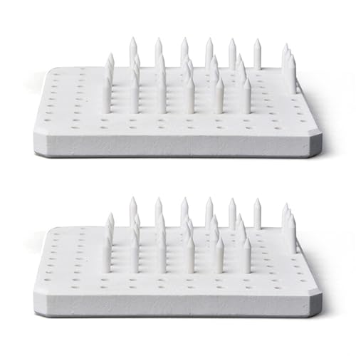 Fivetwofive 2X Keramik-Pad-StüTznagelofen-Werkzeug Hochtemperaturbeständiges Material TöPferwerkzeuge Tonobjekt-Brennwerkzeug von Fivetwofive
