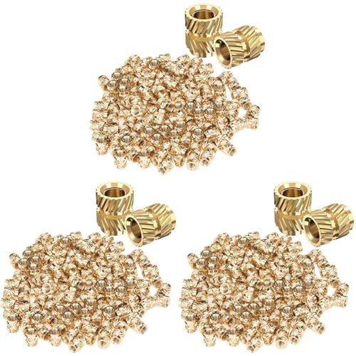 Fivetwofive 360 Stück M3X5.7-OD4.6 Gewinde Rändel Messing mit Gewinde Set Hitzebeständige Einbettung Mutter für 3D Drucker Fivetwofive 360 Stück M3X5.7-OD4.6 Gewinde Rändel Messing mit Gewinde Set Hitzebeständige Einbettung Mutter für 3D Drucker von Fivetwofive