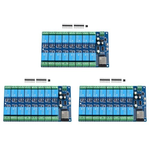 Fivetwofive 3X 16-Kanal-Relaismodul DC5-12V-Stromversorgung ESP32-Entwicklungsboard ESP32-WROOM Sekundärentwicklungsmodul Fivetwofive 3X 16-Kanal-Relaismodul DC5-12V-Stromversorgung ESP32-Entwicklungsboard ESP32-WROOM Sekundärentwicklungsmodul von Fivetwofive