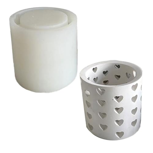 Fivetwofive Gips-Kieselgel-Form, Hausring, Kerzenständer-Form, Liebesring, Dekorationsform B von Fivetwofive