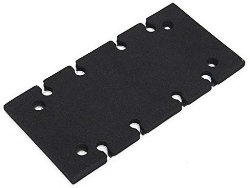 Schleifer Ersatzteil, Schleifer Grundplatte Stützteller für Makita BO3700 BO3710 BO3711 (schwarz) von Fiween