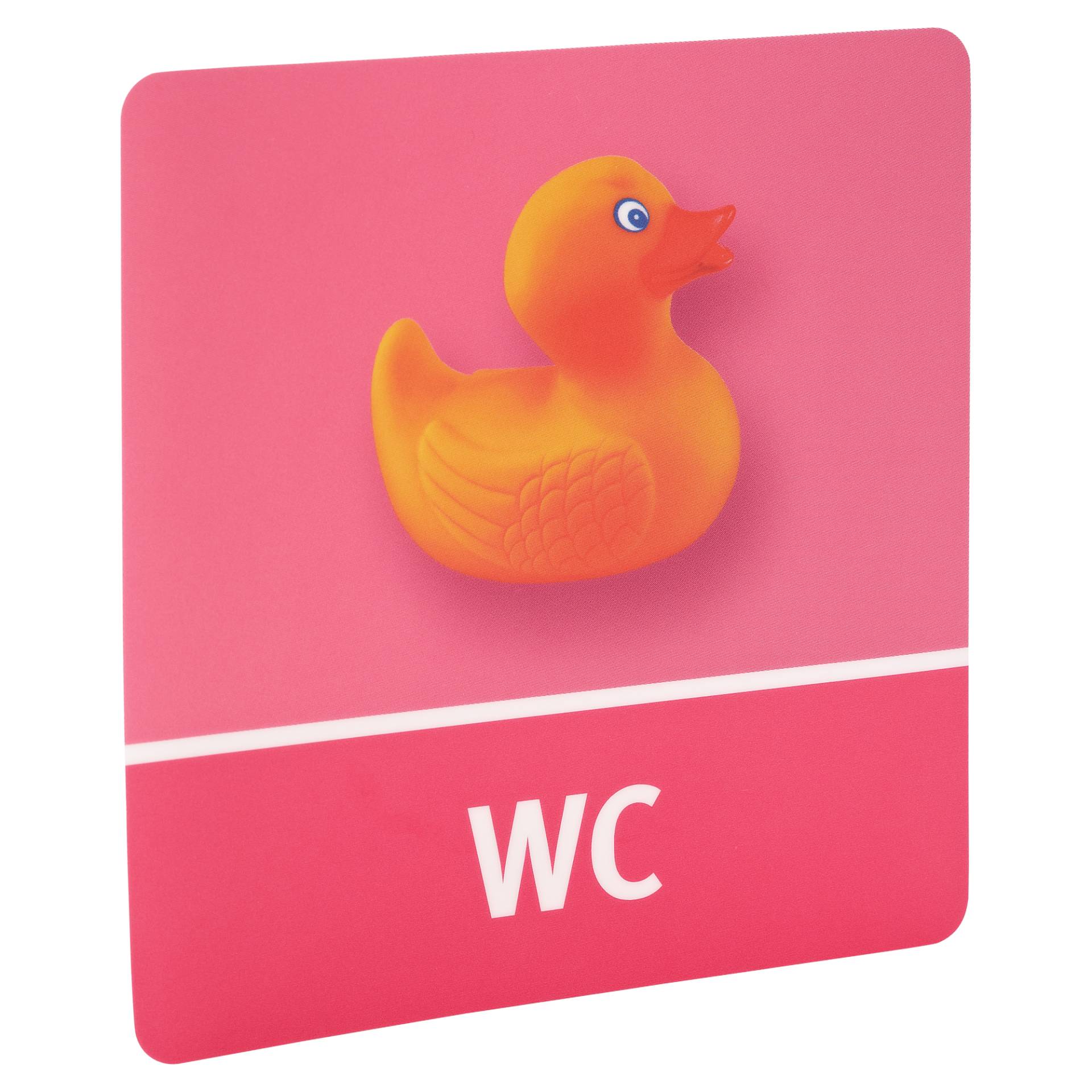 Fix-o-moll Türschild selbsthaftend "WC-Ente" pink 10 x 10 cm Fix-o-moll Türschild selbsthaftend "WC-Ente" pink 10 x 10 cm von Fix-o-moll