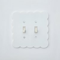 Pastell Weiße Wolke Lichtschalter Abdeckung Doppel Toggle Custom Design Ersatz Schalter Abdeckplatte Baby Shower Geschenk von FixItPrints