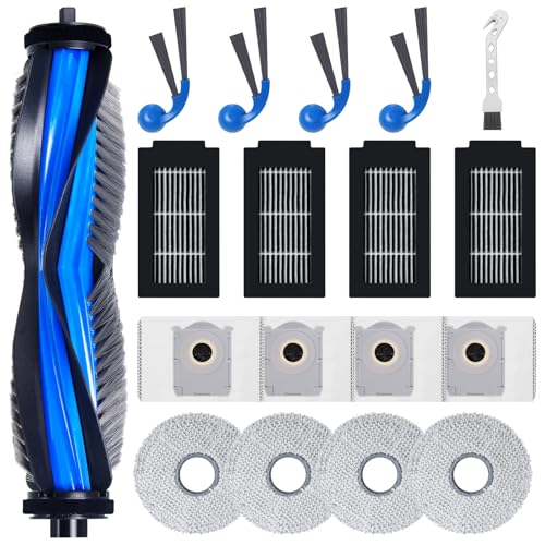 Fixbetter 18 Stück Zubehörset für Ecovacs Deebot T30C Omni Saugroboter Ersatzteile, 1 Rollenbürste, 4 HEPA-Filter, 4 Wischtücher, 4 Staubbeutel, 4 Seitenbürsten, 1 Reinigungsbürste Fixbetter 18 Stück Zubehörset für Ecovacs Deebot T30C Omni Saugroboter Ersatzteile, 1 Rollenbürste, 4 HEPA-Filter, 4 Wischtücher, 4 Staubbeutel, 4 Seitenbürsten, 1 Reinigungsbürste von Fixbetter