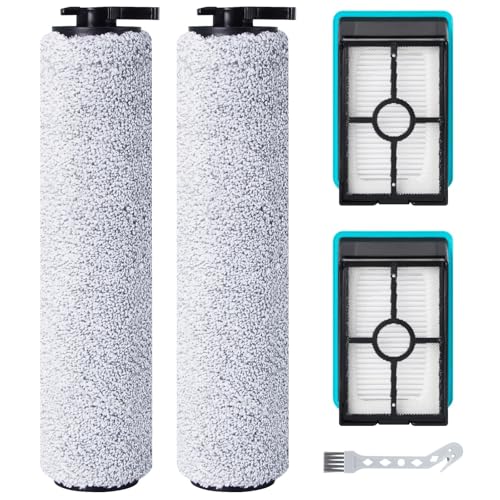 Fixbetter 5 Stück Zubehörset für Bissell Crosswave HF2/3845N/3831 Nass Trockensauger, 2 Bürstenrollen + 2 HEPA-Filter + 1 Reinigungsbürste von Fixbetter