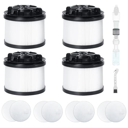 Fixbetter Hepa-Filter Ersatzteile für Levoit LVAC-200 Akku Staubsauger, 4 Nachmotor-HEPA-Filter, 4 Schaumstoff und 4 Filz Ersatzfilter für Levoit LVAC 200 (LSV-V201F Staubsaugerfilter) von Fixbetter
