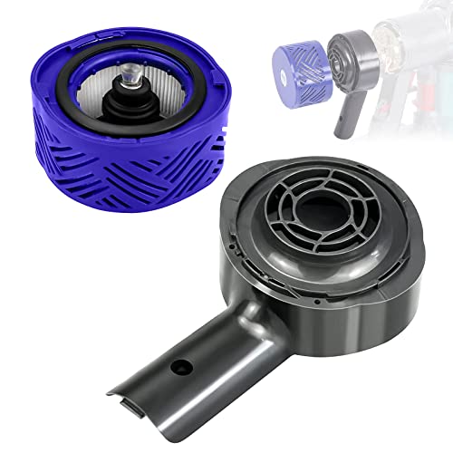 Fixbetter Motor Heckabdeckung und Heckfilter Kit für Dyson V6 DC58 DC59 DC61 DC62 DC74 Staubsauger Zubehör, Für Dyson Hepa-Filter-Umrüstsatz von Fixbetter