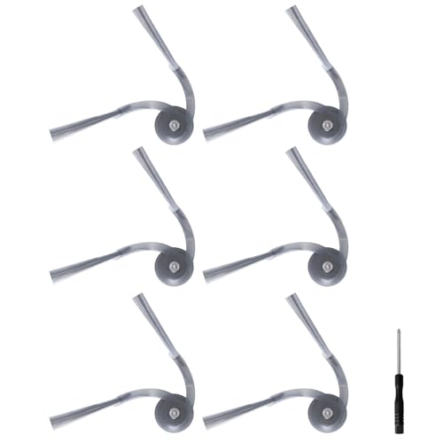 Fixbetter 6 Stück FlexiArm Arc Seitenbürsten für Roborock Qrevo Curv/Qrevo Edge/Qrevo Curve/Qrevo Curv S5X / Qrevo EDGE S5A, für Roborock Saros 10 / Saros 10R Staubsaugerzubehör von Fixbetter