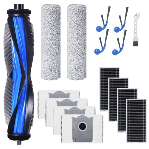 Fixbetter Ersatzteile-Zubehör-Set für ECOVACS DEEBOT T80 OMNI Saugroboter, 1 Hauptbürste, 4 Filter, 2 Mopp Reinigungswalze, 4 Seitenbürsten, 4 Staubbeutel, 1 Reinigungsbürste Fixbetter Ersatzteile-Zubehör-Set für ECOVACS DEEBOT T80 OMNI Saugroboter, 1 Hauptbürste, 4 Filter, 2 Mopp Reinigungswalze, 4 Seitenbürsten, 4 Staubbeutel, 1 Reinigungsbürste von Fixbetter
