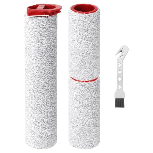 Fixbetter Bürstenwalze Ersatzteile für Roborock Dyad Pro/Dyad Pro Combo Nass und Trockensauger Zubehör (1 Lange Hauptbürstenrolle + 2 Kurze Bürstenrollen) von Fixbetter