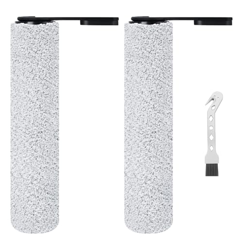 Fixbetter Bürstenrolle Ersatzteile für Tineco Floor One S7 Pro/Floor One S6 Nass- und Trockensauger, 2 Bürstenrolle + 1 Reinigungsbürste von Fixbetter