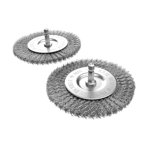 Ersatz Fugenbürste Metall Bürsten 2er Set zur Entfernung von Unkraut und Moos zwischen Fugen und Steinen von Terrasse und Gehweg, kompatibel mit Hecht Fugenbürste 444 Ersatz Fugenbürste Metall Bürsten 2er Set zur Entfernung von Unkraut und Moos zwischen Fugen und Steinen von Terrasse und Gehweg, kompatibel mit Hecht Fugenbürste 444 von FixedByU