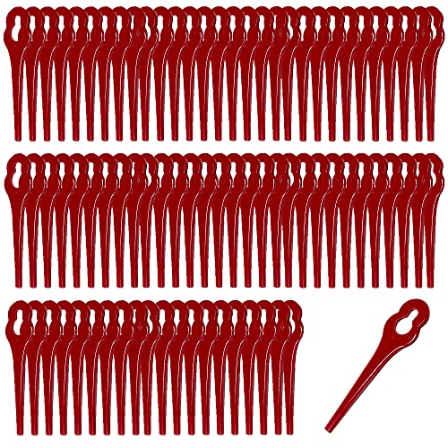 Ersatz Messer 80x Rasentrimmermesser passend für Masko Akku Rasentrimmer MA-RT9000 Freischneider Akku Sense Schneidplättchen Trimmermesser Nylonmesser von FixedByU