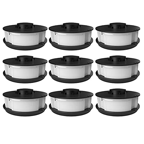 Ersatzspule Doppelfadenspule Fadenspule Spule mit Doppelfaden für Rasentrimmer passend für Einhell Elektro Rasentrimmer Modelle GC-ET 4530 und GC-ET 4530 Set (9x Spulen) von FixedByU