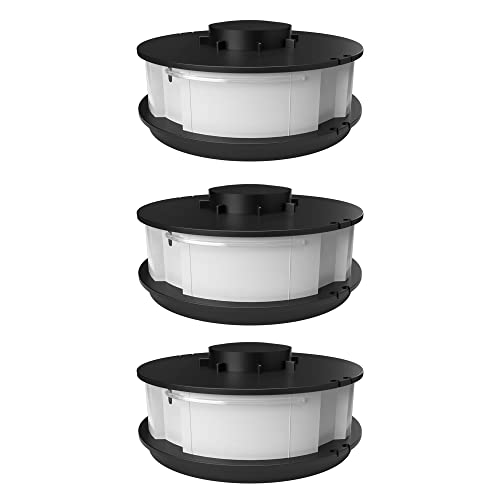 3X Spule/Ersatzspule passend für Einhell Elektro Rasentrimmer GC-ET 4530 (Fadenstärke 1.4 mm, Arbeitsbreite 30 cm, Fadenlänge 10 m) von FixedByU