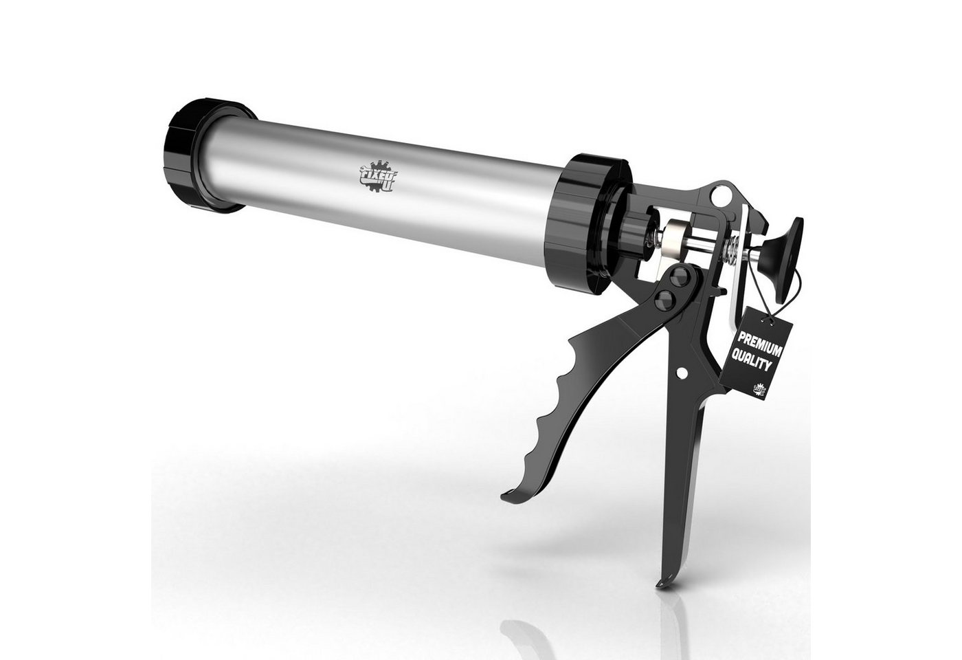 FixedByU Kartuschenpistole Aluminium Kartuschenpresse, inkl. Schlauchspitze für Beutel bis 400 ml von FixedByU