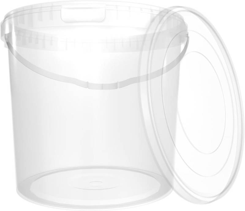 FixedByU Putzeimer Eimer mit Deckel 10 L, Vorratseimer, Lebensmittelecht, (Eimer-Set, 1-tlg., Eimer mit Deckel), Vorratseimer, Lebensmittelecht, Luftdicht, Stabil von FixedByU