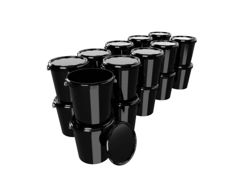 FixedByU Putzeimer Hobbock Eimer mit Deckel 31,5 L, Lebensmittelecht, (Eimer-Set, 20-tlg., Eimer mit Deckel), 30 l von FixedByU