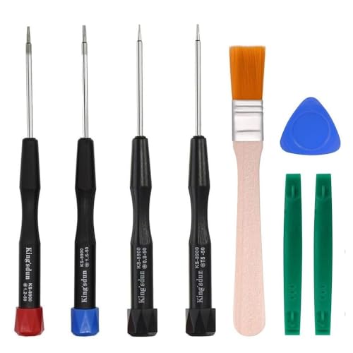8 Stück Pentalobe Schraubendreher Set, 5-Punkt 5er-Stern 0,8 mm, 1,2 mm und 1,5 mm Pentalobe Screwdriver Oder P2 P5 P6 Oder Ts1 Ts4 Ts5 und T5 Torx Für iPhone Macbook Pro Air Reparatur Werkzeug Set von Fixinus