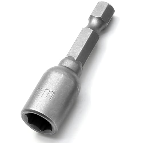 Fixinus 8mm Magnetische Steckschlüsseleinsatz, 1/4 Zoll Hex Bohrer Stecknuss für Bohrmaschinen, Nuss-Schraubendreher und Schlag-Stecknuss-Adapter, 48mm Länge Fixinus 8mm Magnetische Steckschlüsseleinsatz, 1/4 Zoll Hex Bohrer Stecknuss für Bohrmaschinen, Nuss-Schraubendreher und Schlag-Stecknuss-Adapter, 48mm Länge von Fixinus