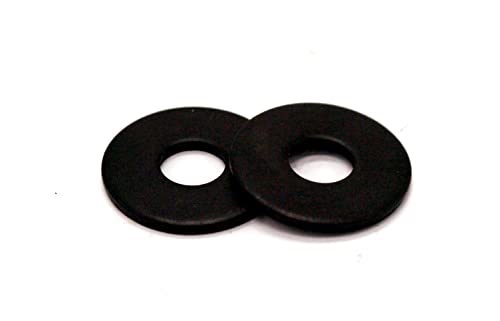 FixitFlo 10 x Penny-Unterlegscheiben aus Edelstahl, schwarz verzinktes Finish, M3, M4, M5, M6, M8, M10, DIN9021 (M8 x 24 mm x 2 mm dick). von FixitFlo