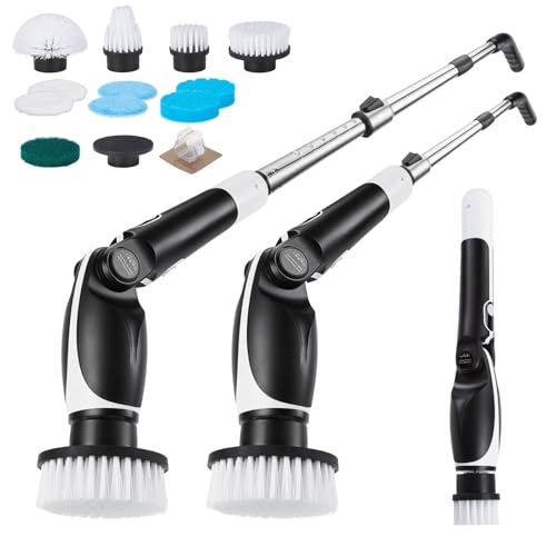Fixm Elektrische Reinigungsbürste, Electric Cleaning Brush mit ausziehbarem langem Griff und 4 verstellbaren Winkeln für Bad, Dusche, Wanne, Fliesen und Böden, 11 austauschbare Bürstenköpfe Fixm Elektrische Reinigungsbürste, Electric Cleaning Brush mit ausziehbarem langem Griff und 4 verstellbaren Winkeln für Bad, Dusche, Wanne, Fliesen und Böden, 11 austauschbare Bürstenköpfe von Fixm