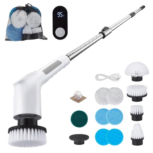 Fixm Elektrische Reinigungsbürste, Reinigungsbürste Elektrisch mit verstellbarem Verlängerungsgriff, Electric Cleaning Brush für Badewanne Küche, 2 Geschwindigkeiten und 11 austauschbare Bürstenköpfe Fixm Elektrische Reinigungsbürste, Reinigungsbürste Elektrisch mit verstellbarem Verlängerungsgriff, Electric Cleaning Brush für Badewanne Küche, 2 Geschwindigkeiten und 11 austauschbare Bürstenköpfe von Fixm