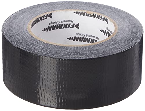 FIXMAN 188845 Robustes Gewebe-Klebeband 50 mm x 50 m, schwarz von Fixman