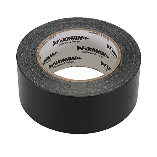 FIXMAN 190160 Extrarobustes Gewebe-Klebeband 50 mm x 50 m, schwarz von Fixman