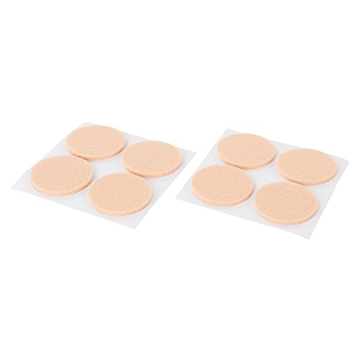 FIXMAN 621423 Selbstklebende Filzgleiter, 8er-Pckg. 38 mm, rund von Fixman