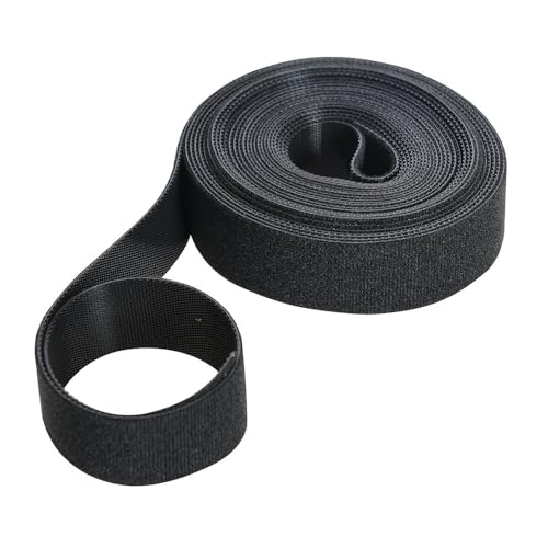 FIXMAN 684180 Selbstklebendes Klettband, schwarz 25 mm x 5 m von Fixman