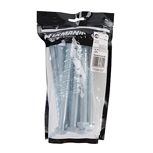 Fixman 525059 Betonschrauben, M12 x 150 mm, 10 Stück von Fixman