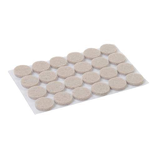 FIXMAN 900862 Selbstklebende Filzgleiter, 24er-Pckg. 20 mm, rund von Fixman