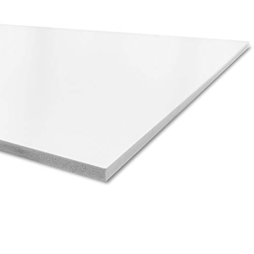 Fixmount Hartschaum Platten PVC weiß 5mm stark - 50x70cm - 1 Stück - witterungsbeständig von Fixmount