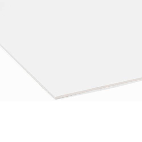 Fixmount Siebdruck Karton 1,3mm stark - 40x60cm - 10 Stück - beidseitig weiße Glatte Oberfläche von Fixmount