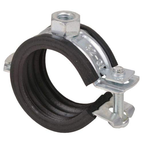 10 Stück - Gelenk-Rohrschelle/Halter/Befestigung •12mm-114mm/ ¼“-4“ •Schallschutzeinlage Größe 40-44 mm x M8 von qpool24
