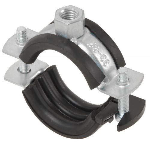 10 Stück – Schraub-Rohrschelle/Halter/Befestigung•12mm-164mm/ ¼“-4“•mit Schallschutzeinlage Größe 59-63 mm x M8 von qpool24