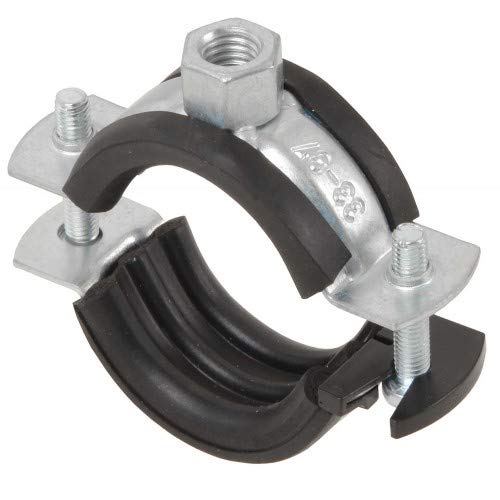 10 Stück – Schraub-Rohrschelle/Halter/Befestigung•12mm-164mm/ ¼“-4“•mit Schallschutzeinlage Größe 59-63 mm x M8 von Fixotec