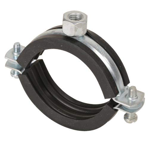 10 Stück - leichte Schraubrohrschelle Plus M8 und M8/M10 12-117mm Größe 42-46 mm x M8 von qpool24