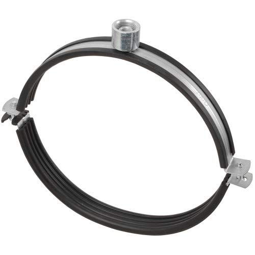 qpool24 - 2 Stück Lüftungsrohrschellen 4x-Anschluß mit Dämmung Größe 150 mm EPDM Schwarz von qpool24